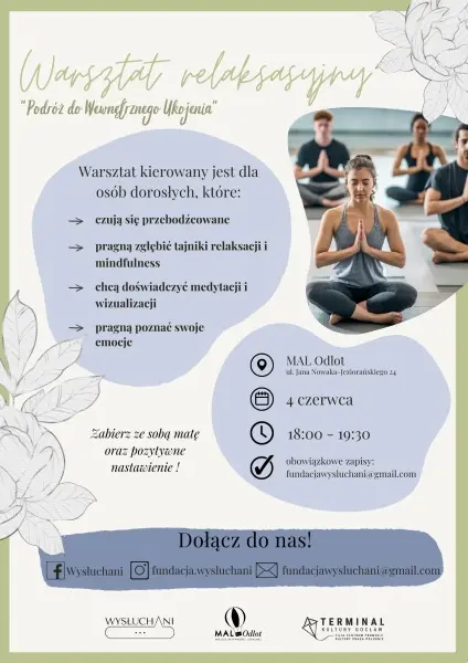 Warsztat relaksacyjny "Podróż do Wewnętrznego Ukojenia" 