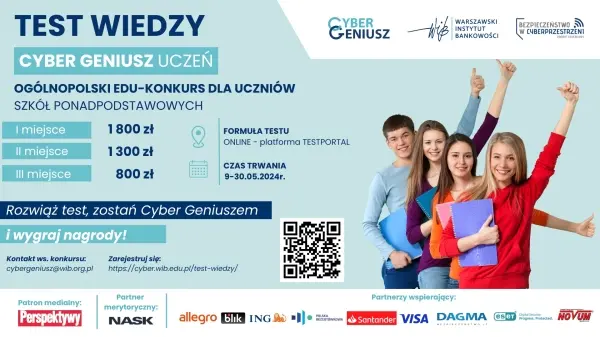 Poszukiwany Cyber Geniusz Uczeń – edukonkurs z nagrodami