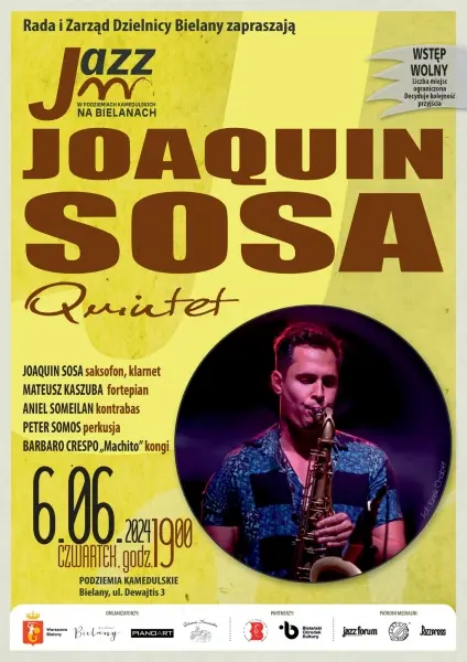 Joaquin Sosa Quintet | Koncert z cyklu Jazz w Podziemiach Kamedulskich