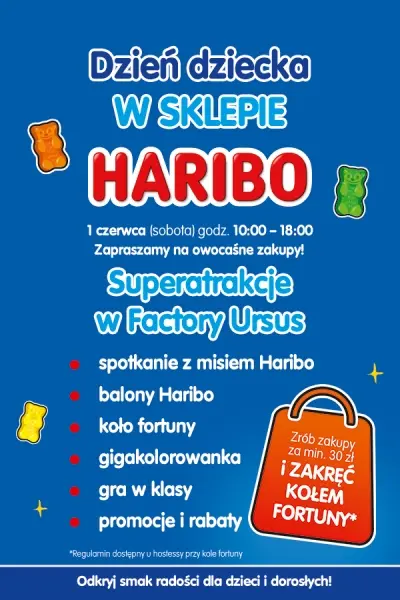 Dzień Dziecka w sklepie HARIBO w Factory Ursus!