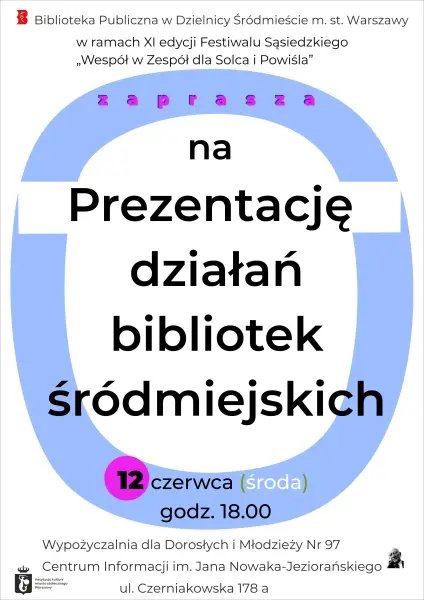 SPOTKANIE Prezentacja działań śródmiejskich bibliotek