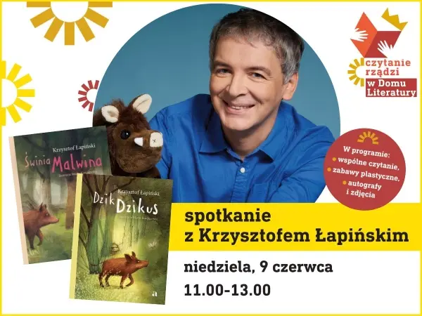 Spotkanie dla dzieci z autorem książki Dzik Dzikus #CzytanieRządzi