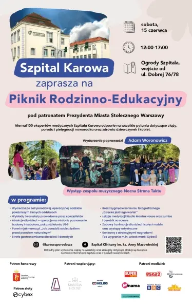 Po zdrowie na karową. Piknik Rodzinno-Edukacyjny Szpitala Karowa