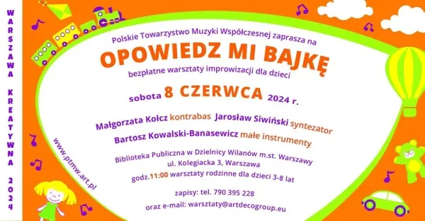Rodzinne warsztaty muzyczne | OPOWIEDZ MI BAJKĘ