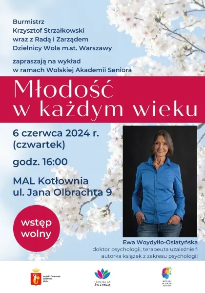 Spotkanie z dr Ewą Woydyłło-Osiatyńską „Młodość w każdym wieku”