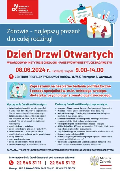 Dzień otwarty w Narodowym Instytucie Onkologii