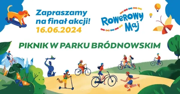 Piknik w Parku Bródnowskim | Finał kampanii Rowerowy Maj 2024 