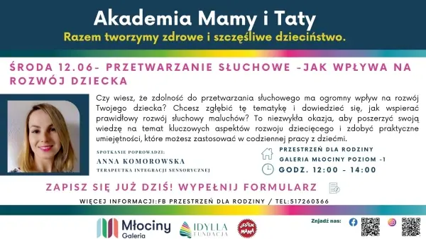 AKADEMIA MAMY I TATY - PRZETWARZANIE SŁUCHOWE Jak wpływa na rozwój dziecka