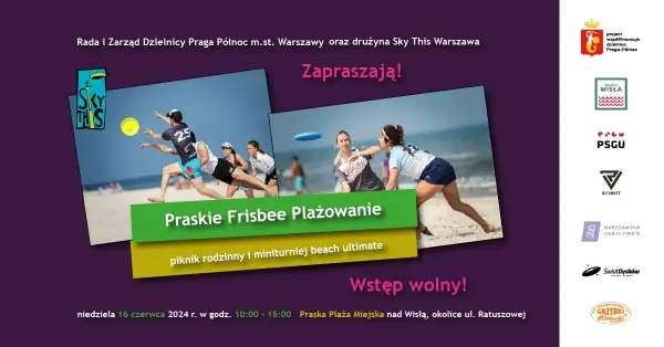 Praskie Frisbee Plażowanie