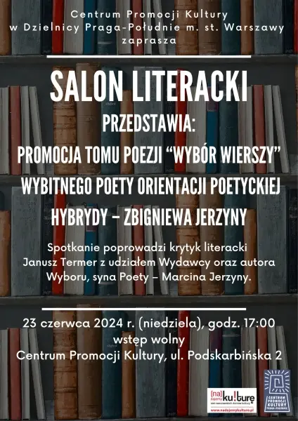 Salon Literacki zaprasza na promocję „Wyboru wierszy” 