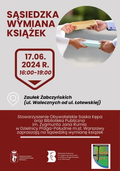 Sąsiedzka wymiana książek na Saskiej Kępie