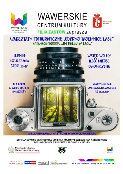 Warsztaty fotograficzne "Odkryj tajemnice lasu" w ramach Projektu "Im dalej w las..."