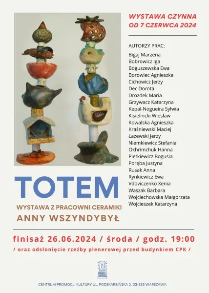 Finisaż wystawy ceramiki pt.: "TOTEM"