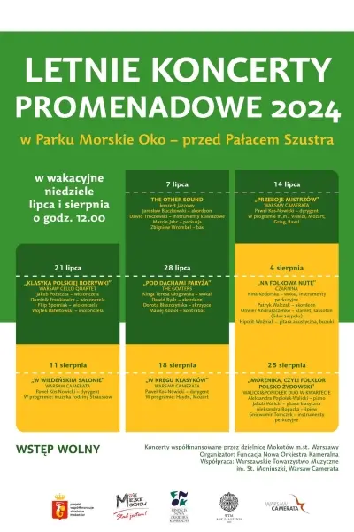 LETNIE KONCERTY PROMENADOWE 2024 | "Klasyka polskiej rozrywki"