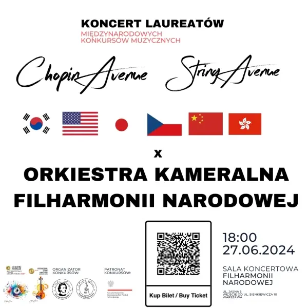 Chopin Avenue + String Avenue x Orkiestra Kameralna Filharmonii Narodowej