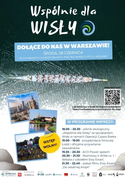 Wspólnie dla Wisły - kino plenerowe i impreza ekologiczna