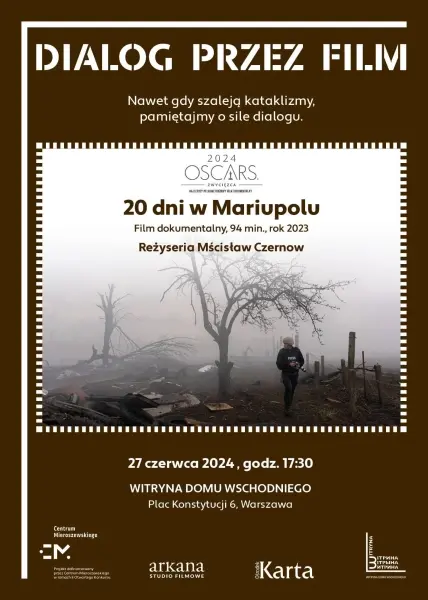 Pokaz filmu „20 dni w Mariupolu” i rozmowa z Mateuszem Łachowskim (Newsweek)
