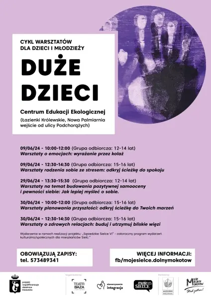 Duże Dzieci - cykl warsztatów dla dzieci i młodzieży