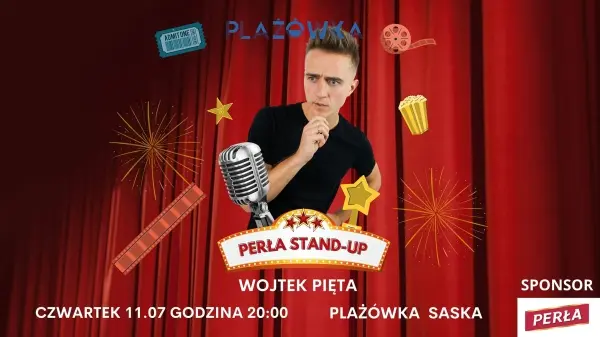 Perła Stand-up na plaży Saska! Wojtek Pięta