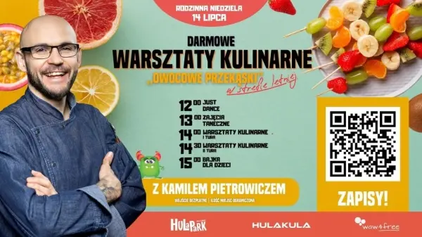 RODZINNA NIEDZIELA | BEZPŁATNE WARSZTATY KULINARNE Z KAMILEM PIETROWICZEM