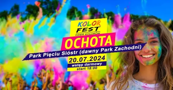 Kolor Fest Ochota - Dzień Kolorów Holi w Ochocie