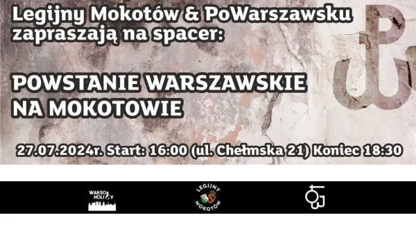 Spacer z przewodnikami śladem Powstania Warszawskiego na Mokotowie