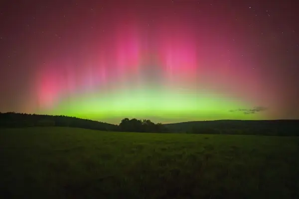 Zorza polarna nad Polską