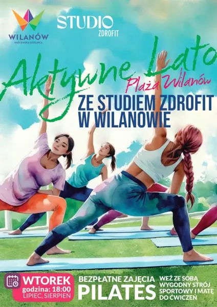 Aktywne Lato w Wilanowie: Bezpłatne zajęcia Pilates