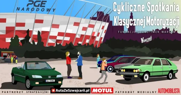 Cykliczne Spotkanie Klasycznej Motoryzacji #6 Fundacji Youngtimer Warsaw PGE Narodowy 