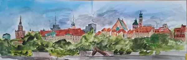 Szkicowanie z Urban Sketchers na Plaży Rusałka