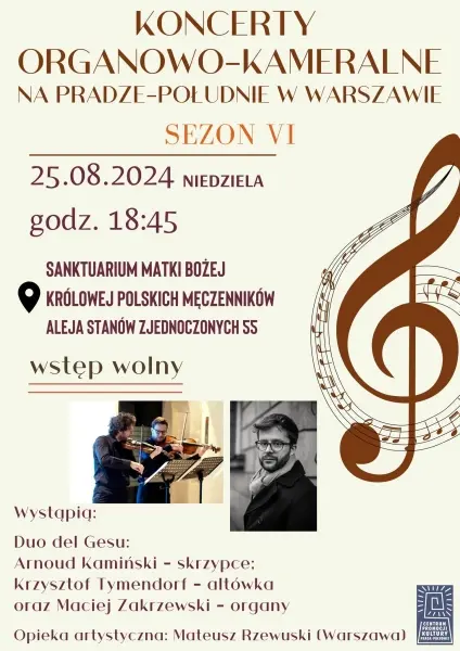 Koncert organowo-kameralne na Pradze-Południe. Sezon VI
