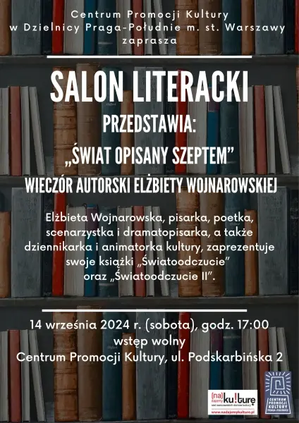 Salon Literacki przedstawia: „Świat opisany szeptem” 