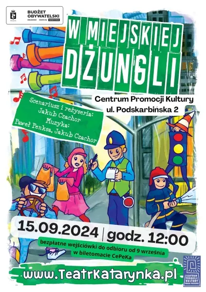 Spektakl dla dzieci „W Miejskiej Dżungli” w wykonaniu Teatru Katarynka 