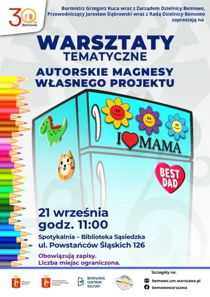 Warsztaty tematyczne: autorskie magnesy własnego projektu