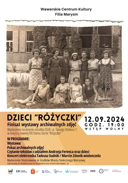 Finisaż wystawy "Dzieci Różyczki" oraz koncert Tadeusza Sudnika i Marcina Zdunika