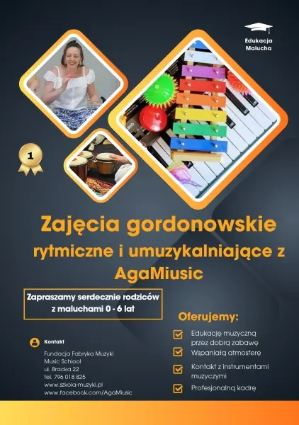 Dźwiękolandia czyli gordonki - bezpłatne zajęcia pokazowe dla najmłodszych