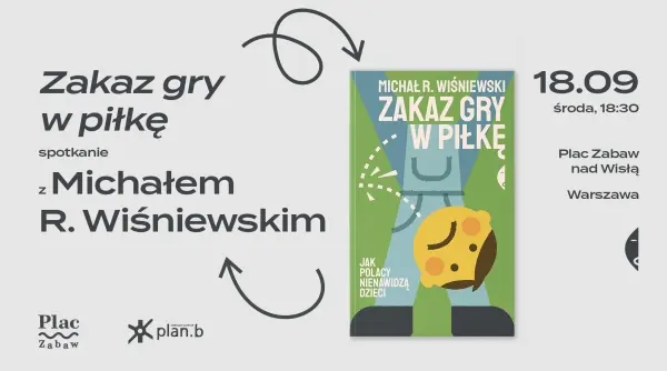 „Zakaz gry w piłkę” na Placu Zabaw | Spotkanie z Michałem R. Wiśniewskim