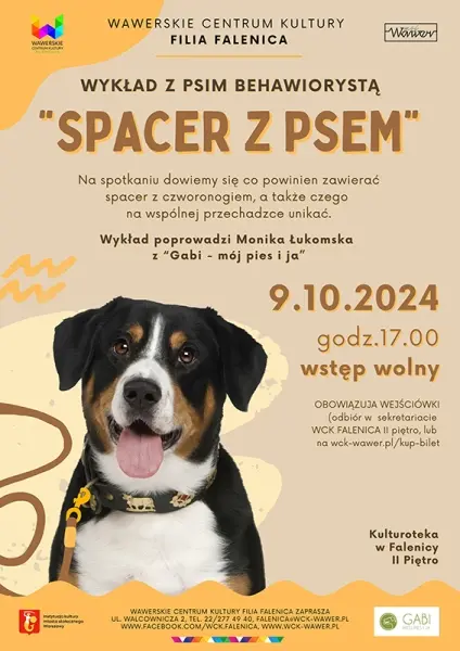 Spotkanie z psią behawiorystką "wszystko o spacerach z naszym psem"