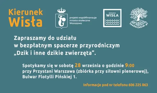 Spacer przyrodniczy - Dzik i inne dzikie zwierzęta 