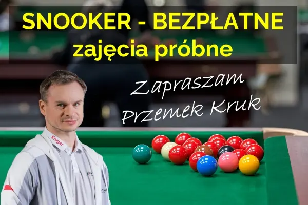 SNOOKER - GRUPA DLA DOROSŁYCH. Bezpłatne zajęcia próbne