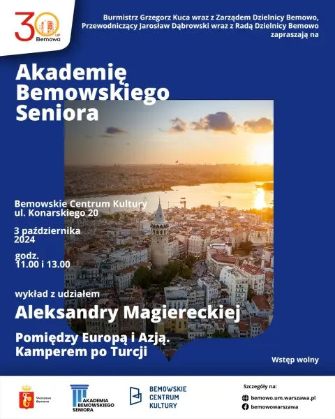 Akademia Bemowskiego Seniora | kamperem po Turcji [godz. 11.00 i 13.00]