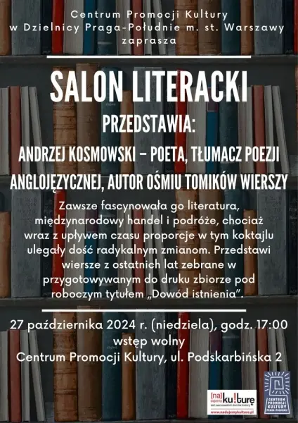 Salon Literacki przedstawia: Andrzej Kosmowski