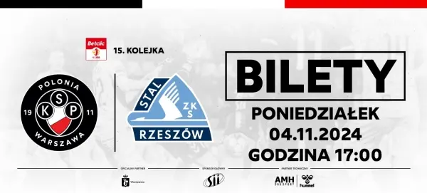 Mecz Polonia Warszawa - Stal Rzeszów