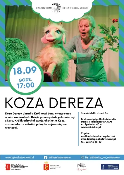 Teatr dla dzieci w bibliotece: Koza Dereza