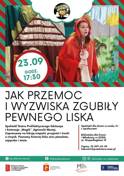 Teatr dla dzieci w bibliotece: Jak przemoc i wyzwiska zgubiły pewnego liska