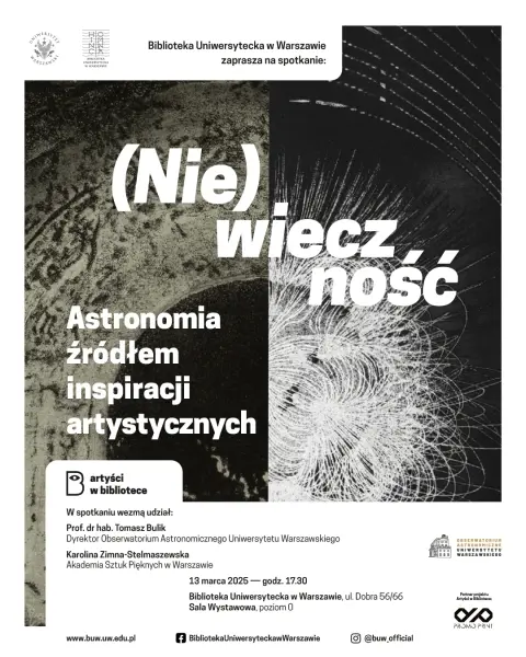 Spotkanie pt. (Nie)wieczność - astronomia źródłem inspiracji artystycznych