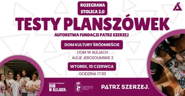 Gra w autorskie planszówki Fundacji Patrz Szerzej