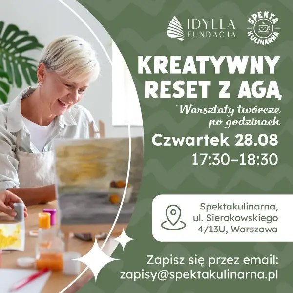 Warsztaty Kreatywne - Kreatywny reset z Agą