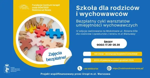 Warsztaty dla rodziców - Szkoła dla rodziców i wychowawców