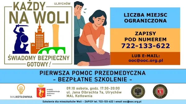Naucz się pomagać! Bezpłatne szkolenie z pierwszej pomocy przedmedycznej